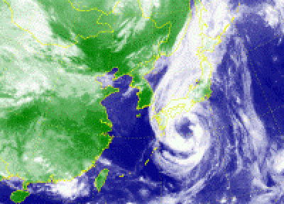 Тайфун «TALAS» сконцентрировался над Японией