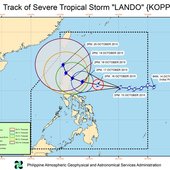 Тропический шторм «Коппу» движется на Филиппины