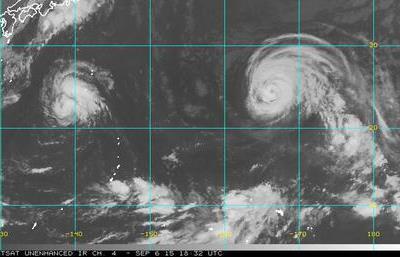 В Тихом океане продолжают кружить потенциально опасные для Приморья тайфуны