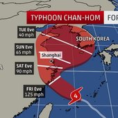 Тайфун «Чан-Хом» нанес удар по югу Японии (ВИДЕО)