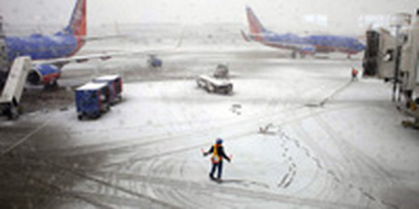 В США из-за снегопада отменено более 4800 авиарейсов 