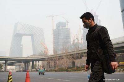 На севере Китая наблюдается серьёзное загрязнение воздуха (ВИДЕО)