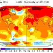 Май 2016 года стал самым тёплым за всю историю метеонаблюдений