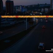 Во Владивостоке в преддверии юбилея Победы зажглась праздничная иллюминация