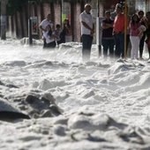 Город в Мексике завалило полутораметровым слоем снега