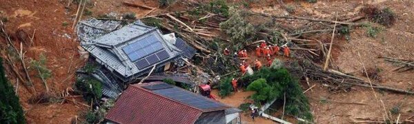 Наводнение в Японии: 55 погибших, десятки пропавших без вести