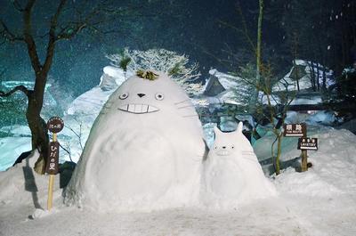 Самые необычные снеговики Японии (ФОТО)