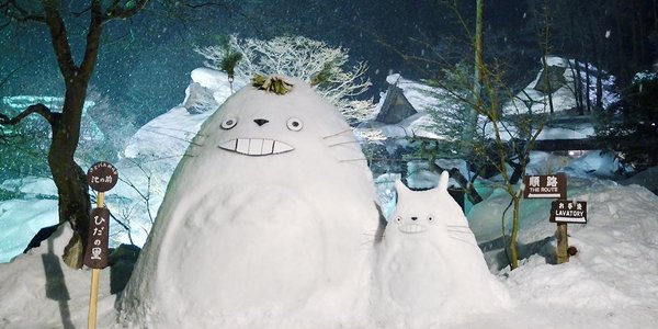 Самые необычные снеговики Японии (ФОТО)