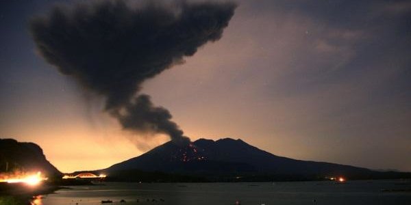 В Японии произошло извержение вулкана Сакурадзима