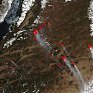 Спутник НАСА сделал снимки лесных пожаров в Сибири