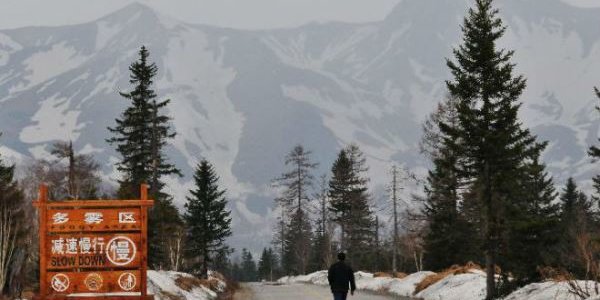 Из-за тайфуна «Гони» на северо-востоке Китая выпал снег