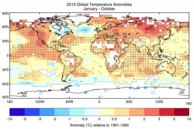ВМО: 2015 год будет самым жарким за всю историю метеонаблюдений