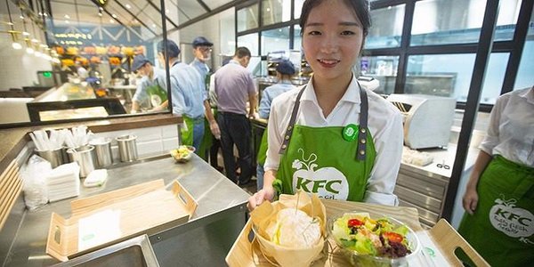 KFC открыла в Китае первый ресторан здорового питания