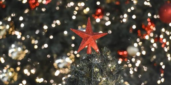 Самолёт «нарисовал» в небе новогоднюю ёлку (ФОТО)