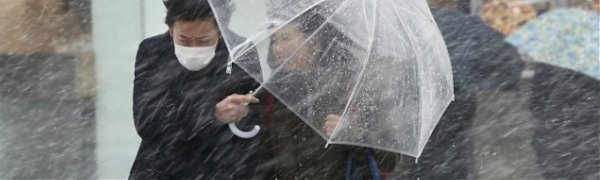 Снегопад в Японии обесточил 4000 домов (ВИДЕО)