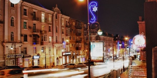 Во Владивостоке 1 декабря зажглась новогодняя иллюминация