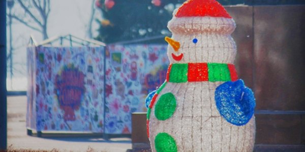 Во Владивостоке завершается монтаж зимнего городка