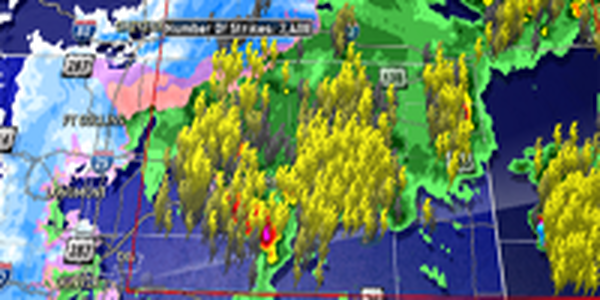 Почти 2500 ударов молний зафиксировано за 30 минут в Колорадо