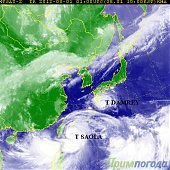 Тайфун «DAMREY» набирает силу
