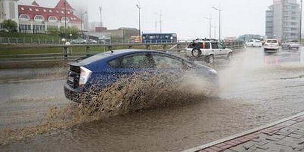 Очень сильные дожди прошли в Приморье ночью