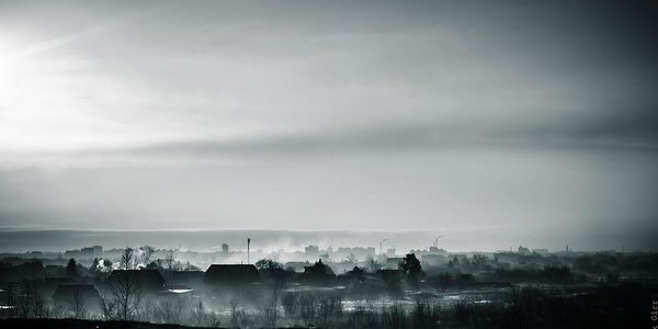 В Омске «выпал» черный снег