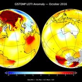 Октябрь-2016 стал вторым самым тёплым в истории