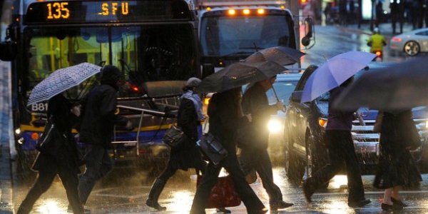 Дожди подтопили канадский Ванкувер