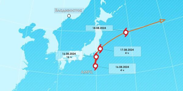Тайфуны в Тихом океане (ТРАЕКТОРИИ)