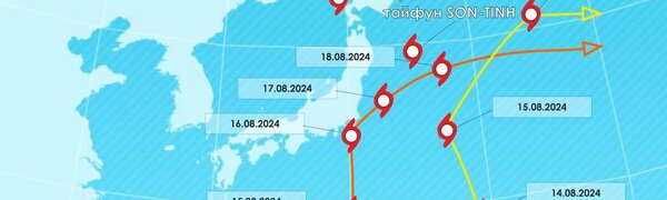 Тайфуны продолжают развиваться в Тихом океане (КАРТА ПОГОДЫ)