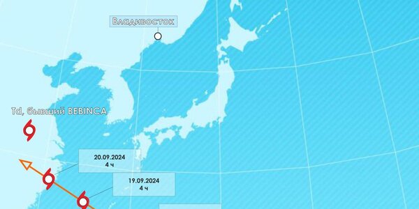 В Тихом океане продолжается деятельность тайфунов 