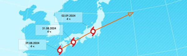 Тайфун SHANSHAN обрушится на Японию (ТРАЕКТОРИЯ)