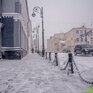 В понедельник в Приморье выпал снег