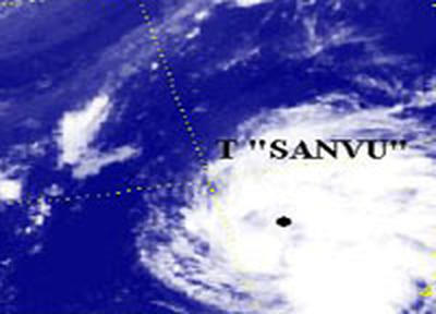 На свет появился тайфун «SANVU»