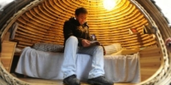 Китаец построил себе собственный дом-яйцо