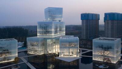 «Изменчивое» от погоды здание построили к Олимпиаде в Пекине
