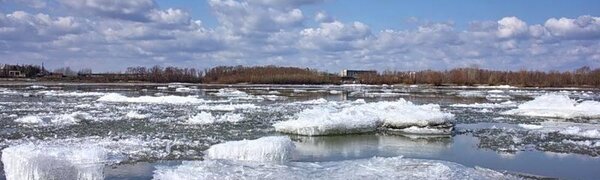 На реках Приморья продолжается вскрытие и движение льда 