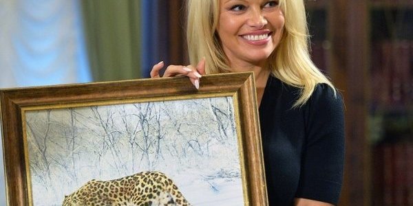 Памела Андерсон стала крестной приморского леопарда