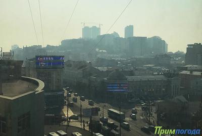 Неблагоприятные метеоусловия объявлены во Владивостоке из-за дыма