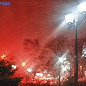 Ураганный ветер и метель обрушились на Владивосток