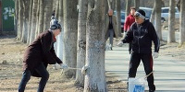 На улицах Владивостока наводят чистоту