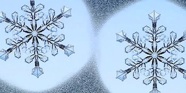 Впервые в мире созданы одинаковые снежинки