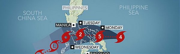 На Филиппинах готовятся к удару мощного тайфуна