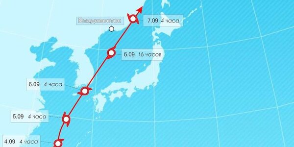 Последние данные по тайфуну «Хиннамнор»