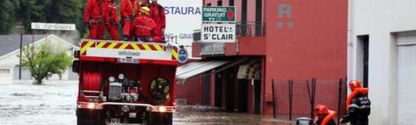 В результате ливней на юге Франции началось сильнейшее наводнение за последние 10 лет