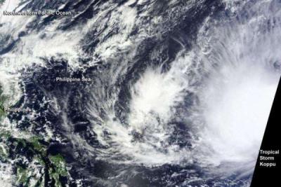 В Тихом океане сформировался тропический шторм «Коппу»