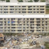 Смерч разрушил десятки домов в японском городе Цукуба