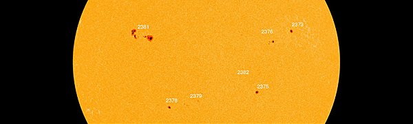 На Солце выросли пятна размером с Землю
