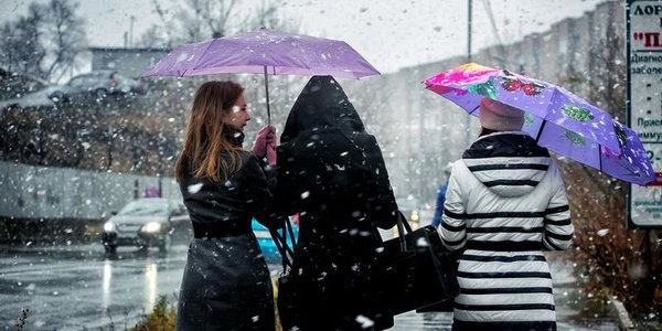 В середине недели в Приморье возможен снег с дождём