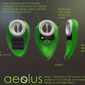 Aeolus — телефон на энергии солнца и ветра 