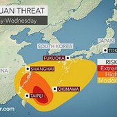 Китай и Япония готовятся у к удару тайфуна «Дуджуан»